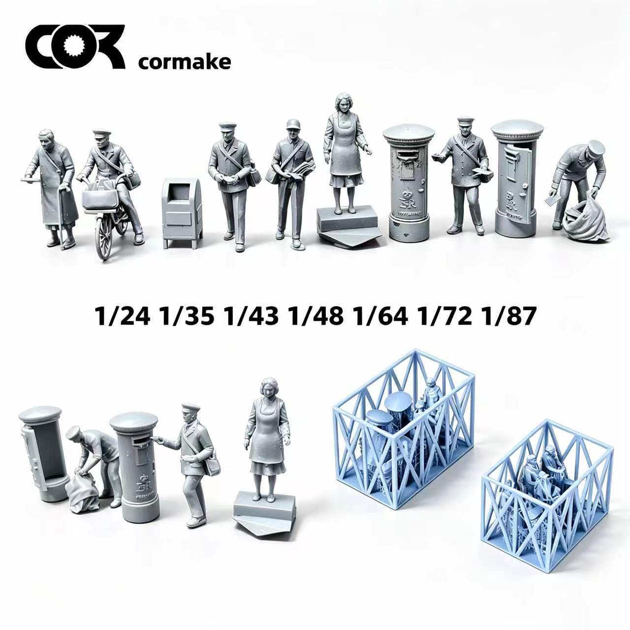 Model Kit Gunpla - Набор миниатюрных фигурок солдат и гражданских