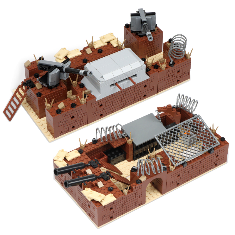 Model Kit Gunpla - Горячая WW2 военный плащ, бункер, защитная