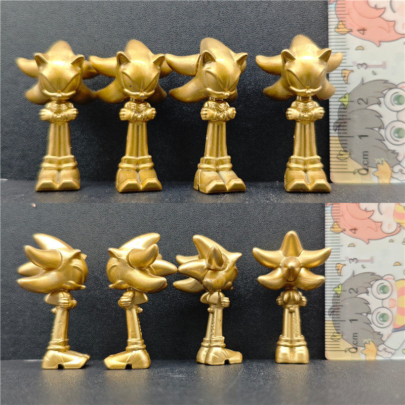 Model Kit Gunpla - Миниатюрные фигурки Соника из Сега: золотые