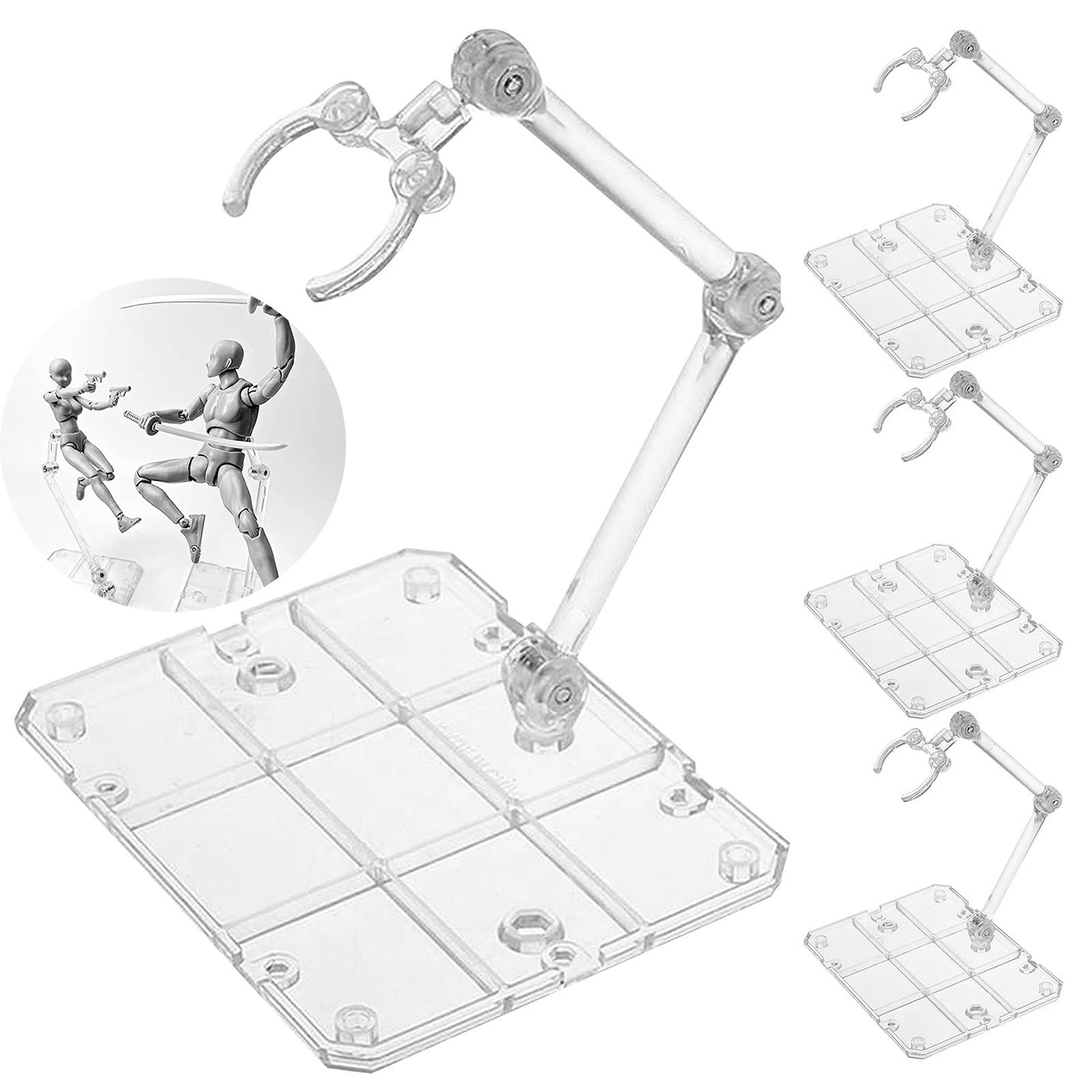 Model Kit Gunpla - Прозрачная подставка для фигурок, сборная фигурка,