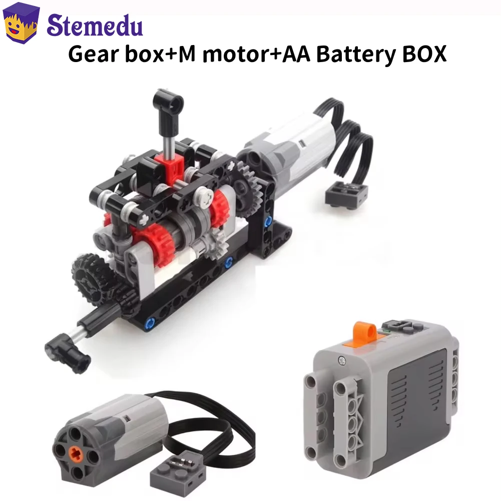 Model Kit Motor - MOC высокотехнологичная 4-скоростная коробка передач с