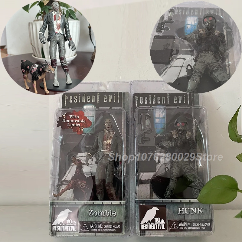 Model Kit Zombie - Фигурка Redfield Hunk Zombie с собакой-лизуном