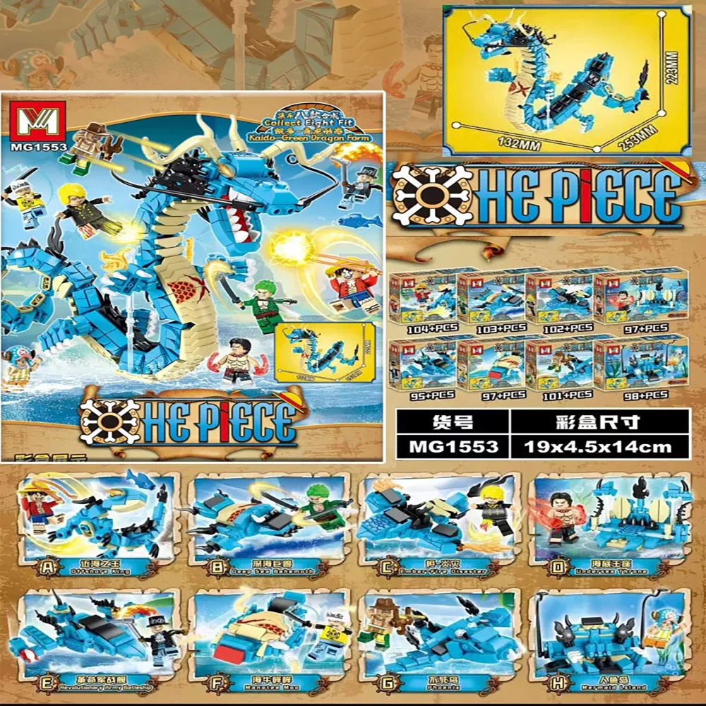 Model Kit Dragon - Набор для сборки 8-в-1: Синий Дракон