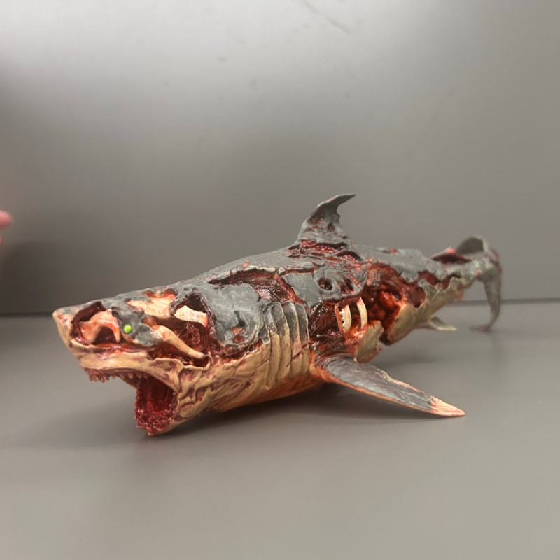 Model Kit Zombie - Коллекционная фигурка зомби-акулы Bulk Cargo: Аутентичный