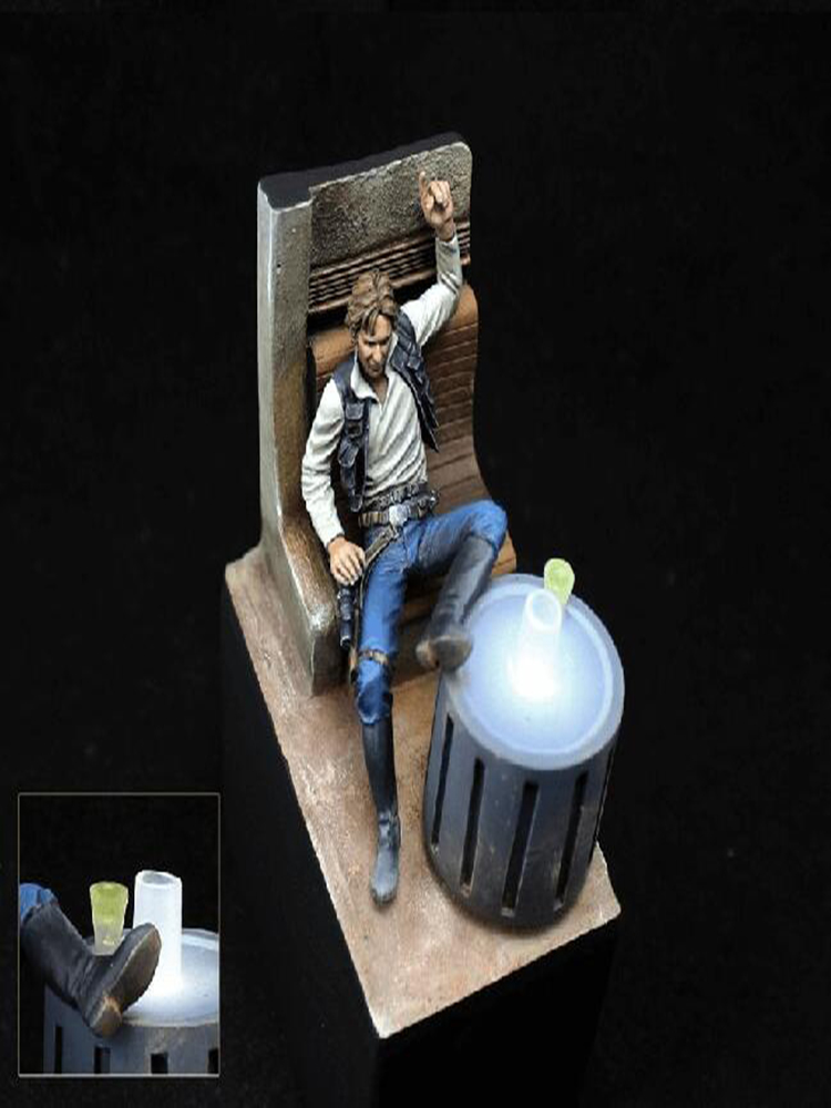 Model Kit Zombie - 1/24 75 мм Фигурка древнего воина-офицера