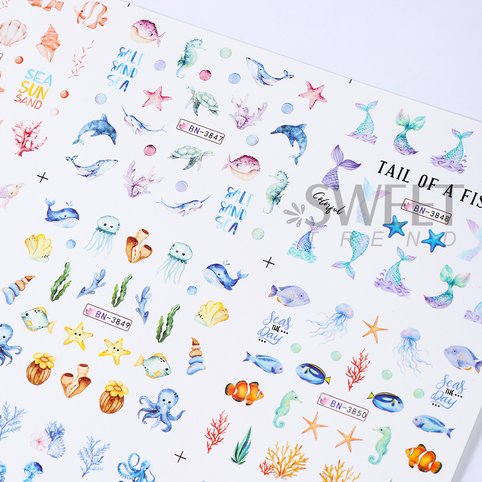 12 дизайнов летних наклеек для – обзор и цена Waterslide Decal Paper
