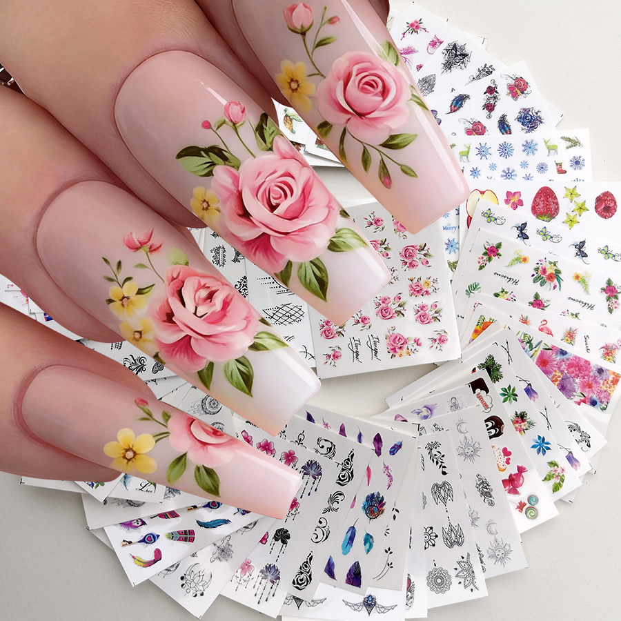 48 наклеек для дизайна ногтей, – обзор и цена Waterslide Decal Paper