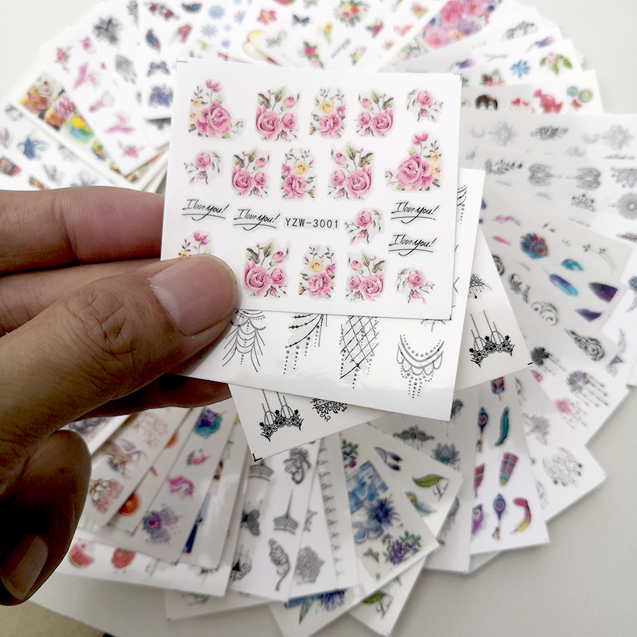 48 наклеек для дизайна ногтей, – обзор и цена Waterslide Decal Paper